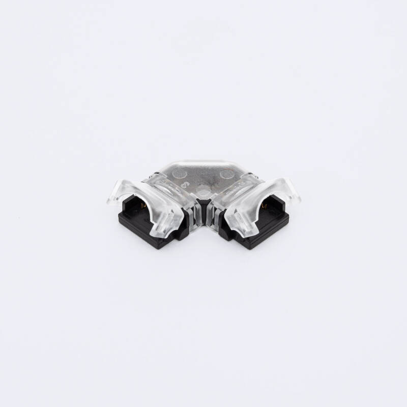 Image of 10mm L-Shaped Hippo Snap Connector for LED Strip IP54/65