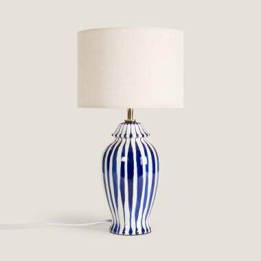 Image of Wisteria Bailey Ceramic Table Lamp