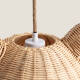 Image of Edit Teddy Bear Rattan Ceiling Pendant Light