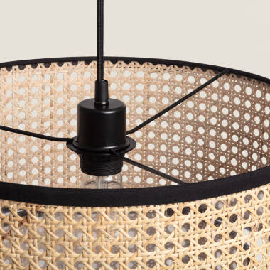 Image of Edit Doppio Rattan Ceiling Pendant Light