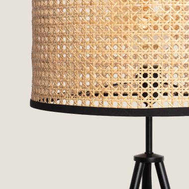 Image of Edit Huela Rattan Floor Lamp