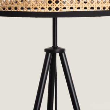 Image of Edit Huela Rattan Floor Lamp