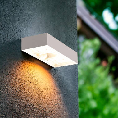 Image of Suri Karl Solar LED Outdoor Flush Wall Light with PIR Sensor