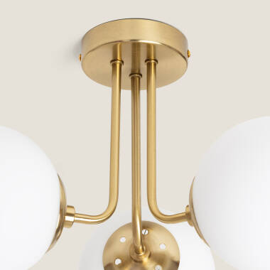 Image of Edit Amatler 3 Light Flush Ceiling Light