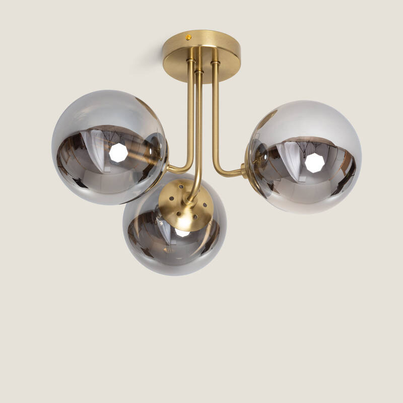 Image of Edit Amatler 3 Light Flush Ceiling Light