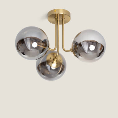Edit Amatler 3 Light Flush Ceiling Light