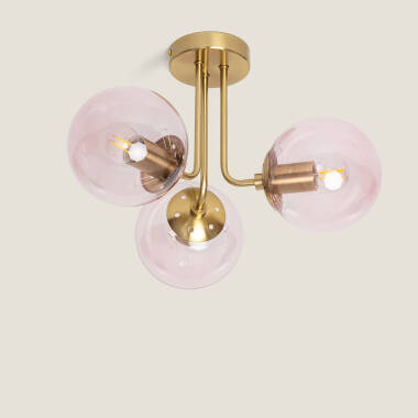 Edit Amatler 3 Light Flush Ceiling Light