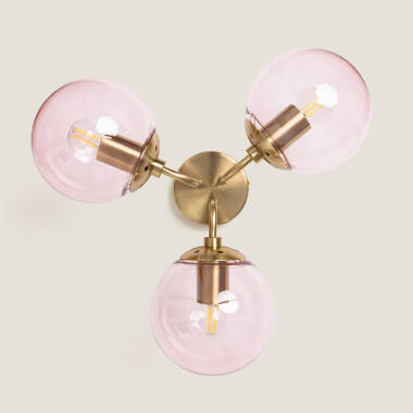 Image of Edit Amatler 3 Light Flush Ceiling Light