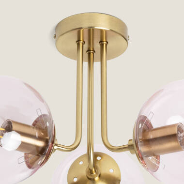 Image of Edit Amatler 3 Light Flush Ceiling Light