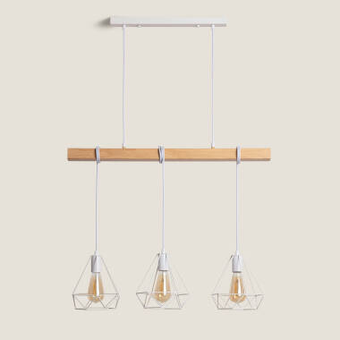 Image of Edit Sardo 3 Light Geometric Ceiling Bar Pendant Light