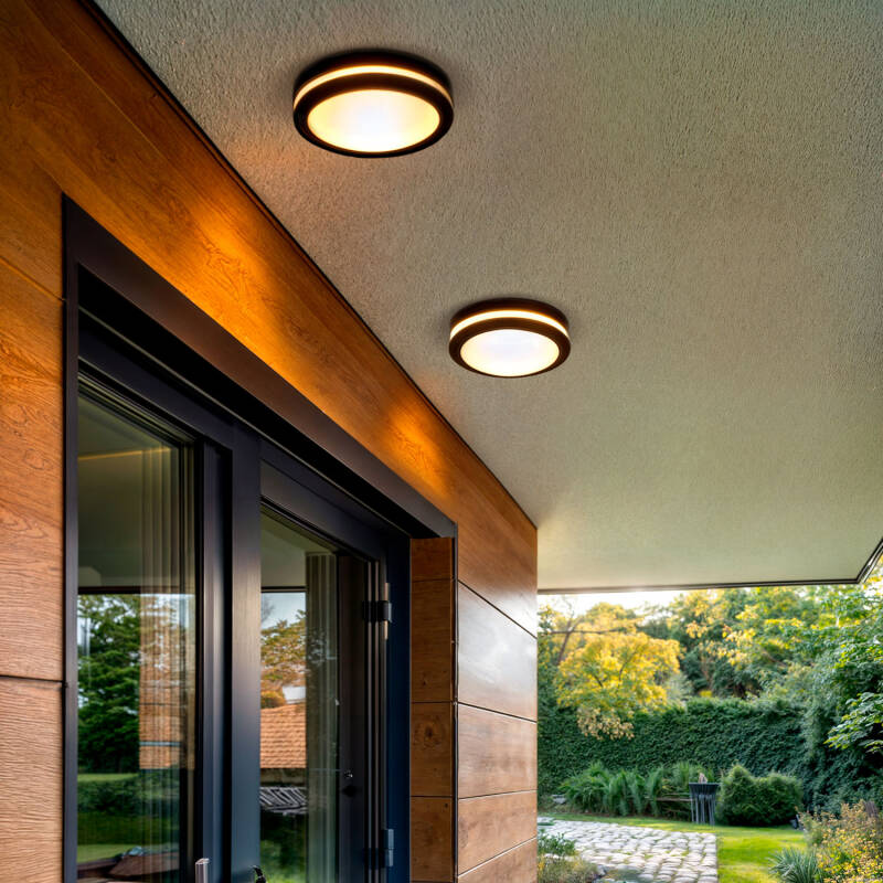 Image of Corso 300 Round LED Outdoor Flush Ceiling Light