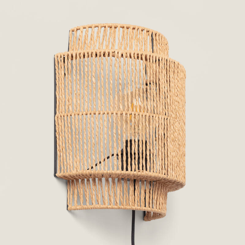 Image of Edit Kirito Rope Flush Wall Light with Plug