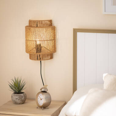 Image of Edit Kirito Rope Flush Wall Light with Plug