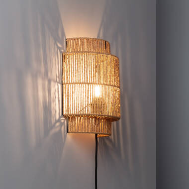 Image of Edit Kirito Rope Flush Wall Light with Plug
