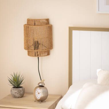 Image of Edit Kirito Rope Flush Wall Light with Plug