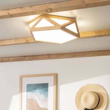 Image of Edit Altigen 20W CCT Selectable LED Flush Geometric Ceiling Light