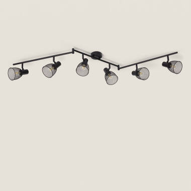 Edit Grid 6 Light Adjustable Ceiling Spotlight Bar