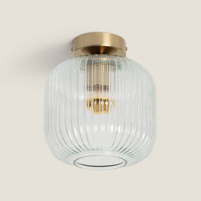 Image of Edit Anfora Glass Flush Ceiling Light