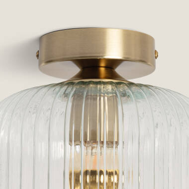 Image of Edit Anfora Glass Flush Ceiling Light