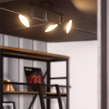 Image of Edit Emer 3 Light Ceiling Spotlight Bar