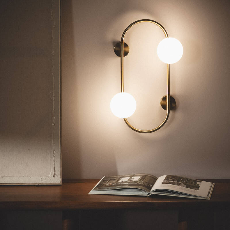 Image of Edit Oto Glass Flush Wall Light