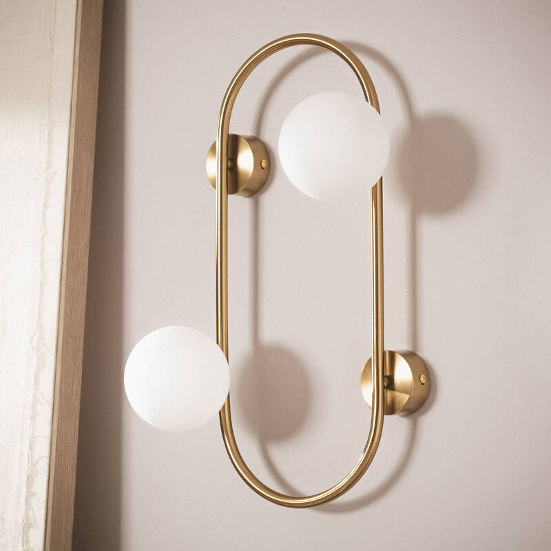 Image of Edit Oto Glass Flush Wall Light