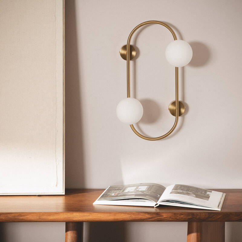 Image of Edit Oto Glass Flush Wall Light