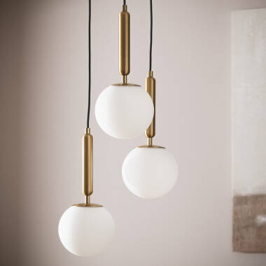 Image of Edit Oto Glass 3 Light Cascade Ceiling Pendant