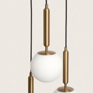 Image of Edit Oto Glass 3 Light Cascade Ceiling Pendant
