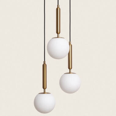 Image of Edit Oto Glass 3 Light Cascade Ceiling Pendant