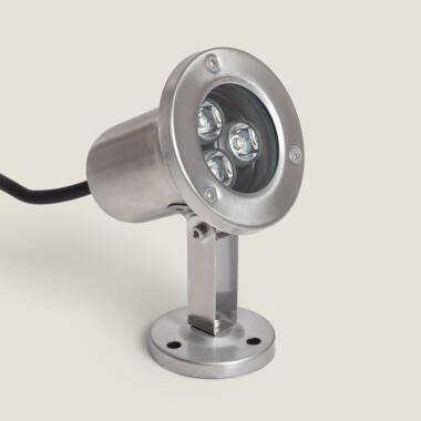 Submersible 12V AC/DC 3W LED Surface Spotlight Stainless Steel IP68