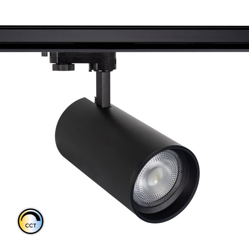 Image of Three Circuit 30W Colour Selectable CCT LED Track Light New d'Angelo Concave Optic 15º LIFUD