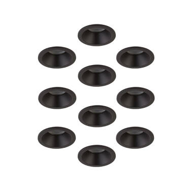 Envirolight Slimline Deep Recessed IP65 Fixed Downlight - Matt Black