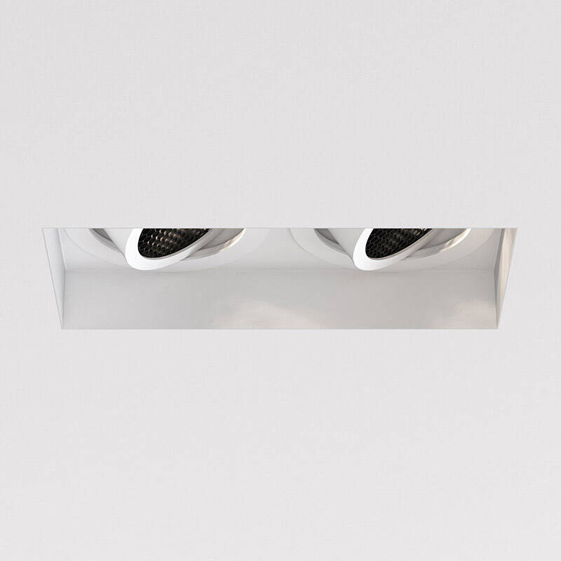 Image of Astro Trimless Slimline Rectangle Adjustable Twin Downlight