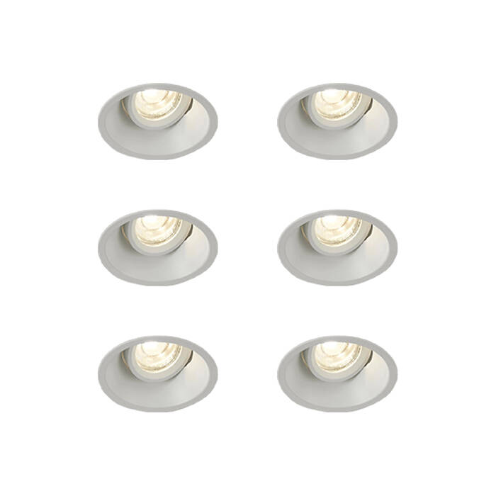Image of Envirolight Slimline Deep Recessed Adjustable Downlight - Matt White
