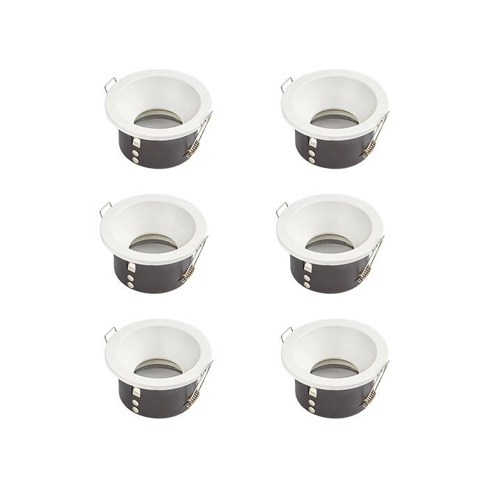 Image of Envirolight Slimline Deep Recessed IP65 Fixed Downlight - Matt Black