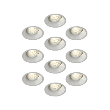 Envirolight Slimline Deep Recessed Adjustable Downlight - Matt White