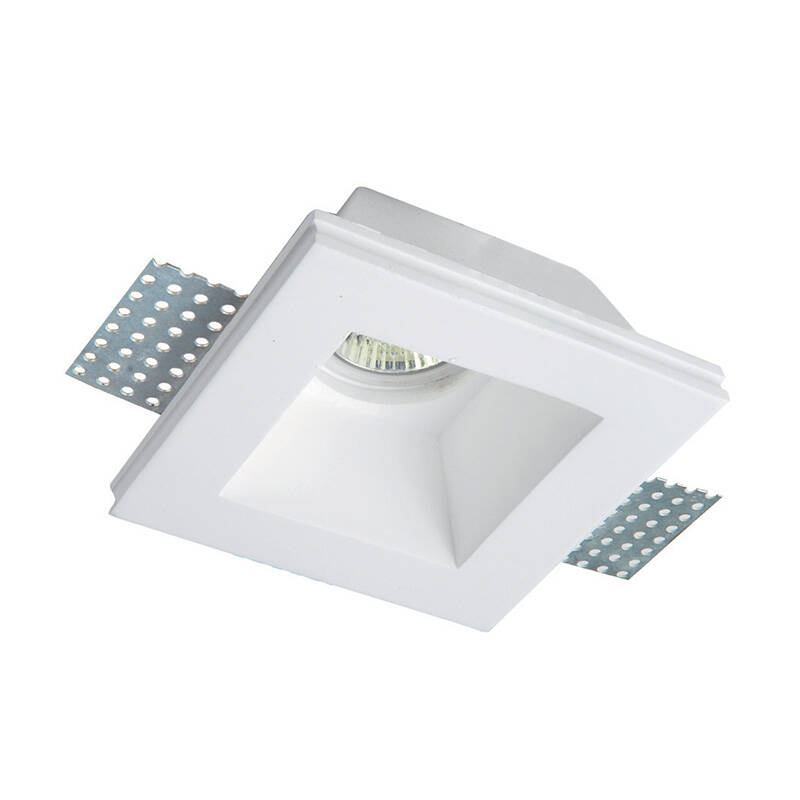 Image of Edit Bradley Square Recessed Plaster-In Fixed Downlight