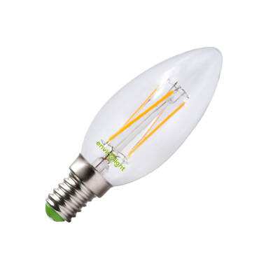 Envirolight 4W Very Warm White Dimmable 470lm LED Decorative Filament Candle Bulb