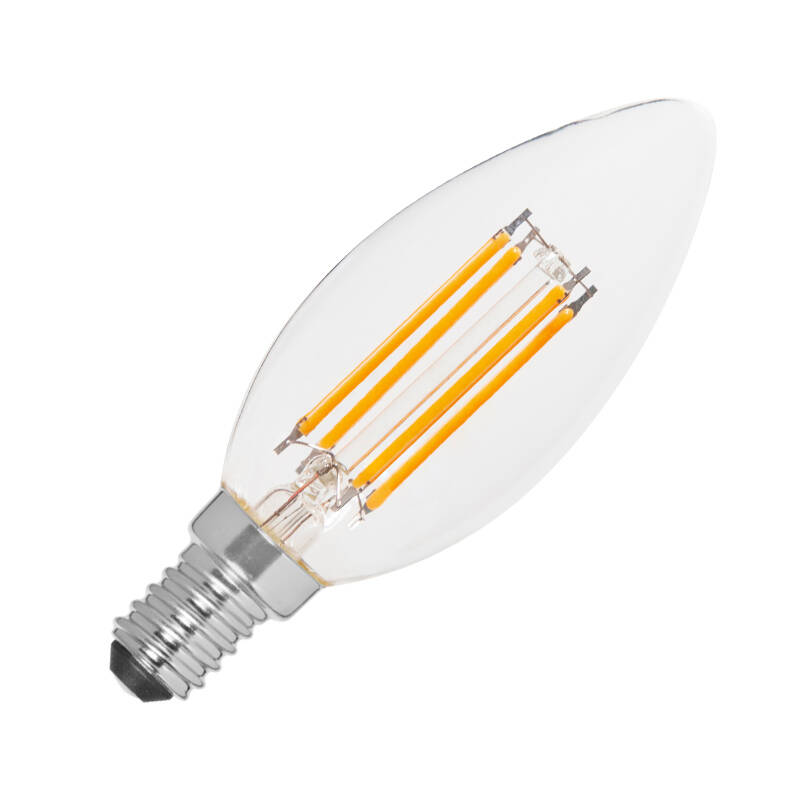 Image of Envirolight 4W Very Warm White Dimmable 470lm LED Decorative Filament Candle Bulb