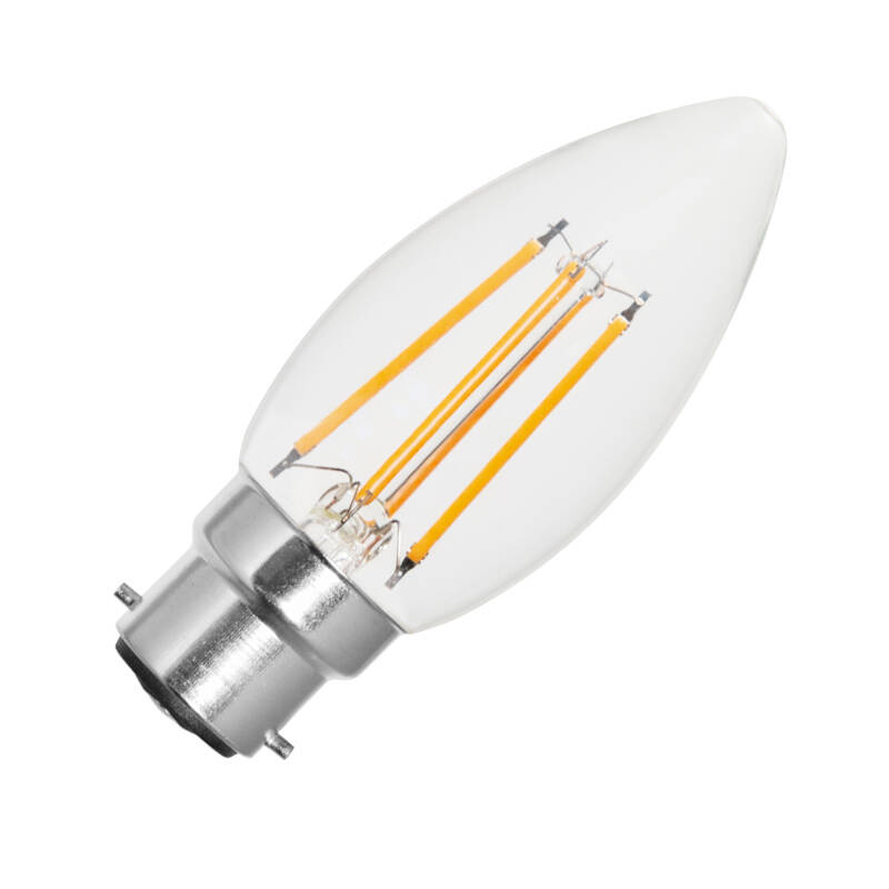 Image of Envirolight 4W Warm White Dimmable LED Decorative Filament Candle Bulb
