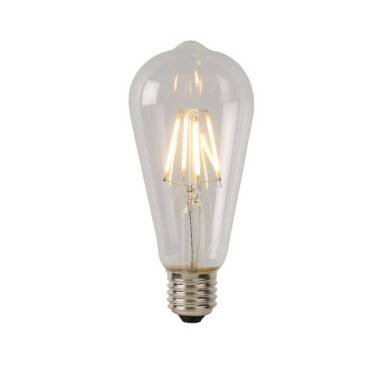 Lucide ST64 7W Warm White Dimmable LED Decorative Filament Squirrel Cage Bulb