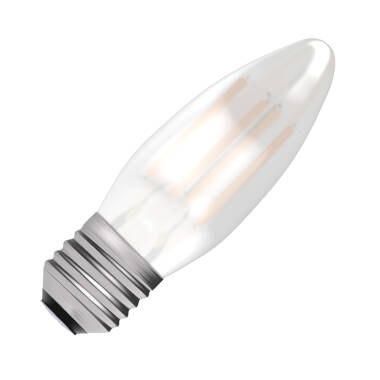 Bell 3.3W Warm White 470lm LED Dimmable Decorative Filament Satin Candle Bulb