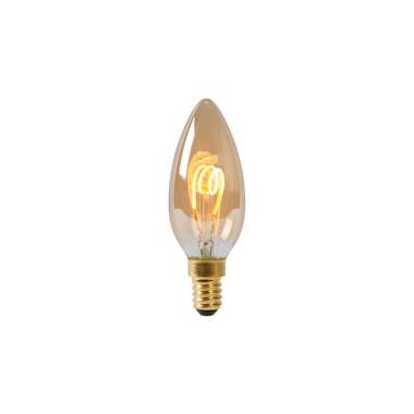 lucide 3W Very Warm White Dimmable LED Decorative Filament Candle Bulb