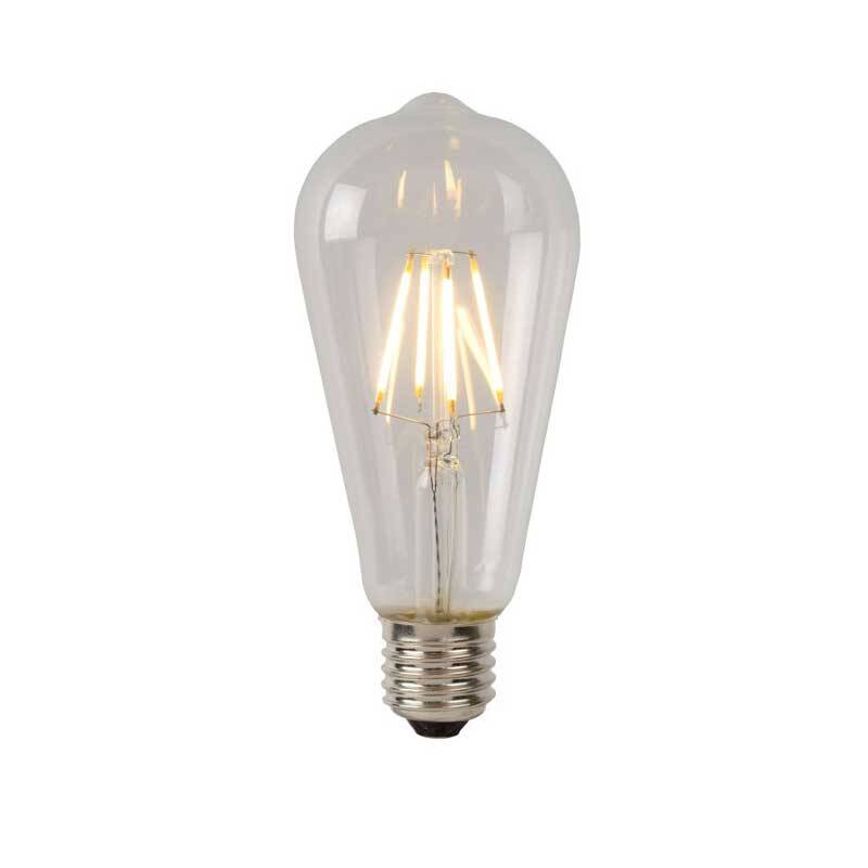 Image of Lucide ST64 7W Warm White LED Decorative Filament Squirrel Cage Bulb