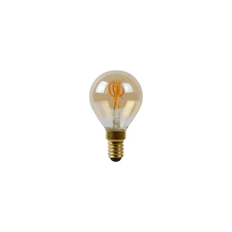 Image of Lucide 3W Dimmable LED Decorative Filament Golf Ball Bulb - Small Screw Cap
