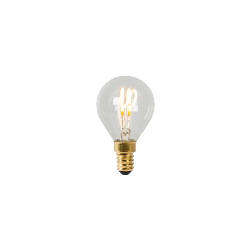 Image of Lucide 3W Dimmable LED Decorative Filament Golf Ball Bulb - Small Screw Cap