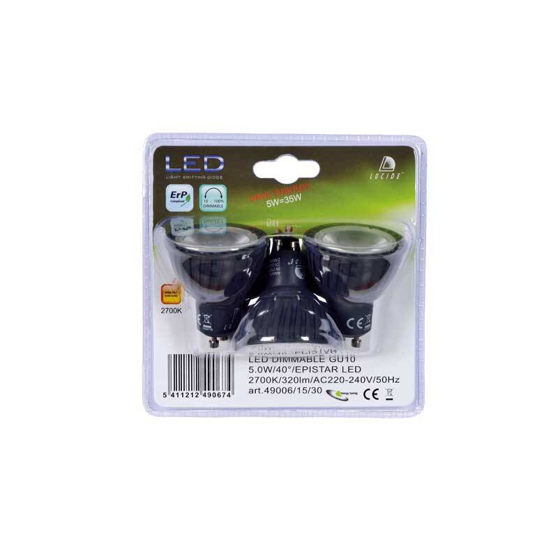 Image of Lucide 5W Warm White Dimmable LED GU10