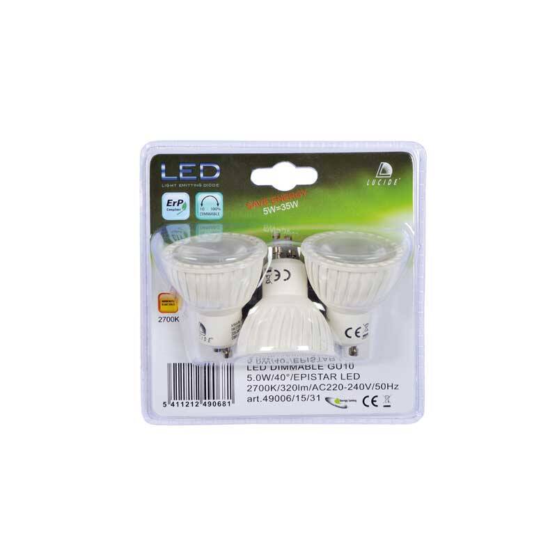 Image of Lucide 5W Warm White Dimmable LED GU10