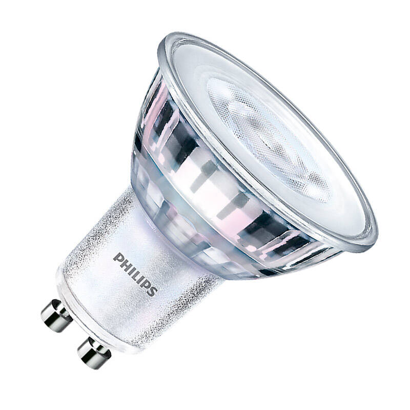 Image of Philips CorePro 4W Warm White 2700K 345lm Dimmable LED GU10 Bulb